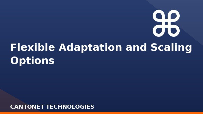 Flexible Adaptation and Scaling Options